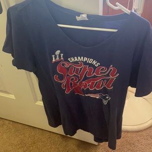 Women extra large T-shirt red white and blue. New England Patriots